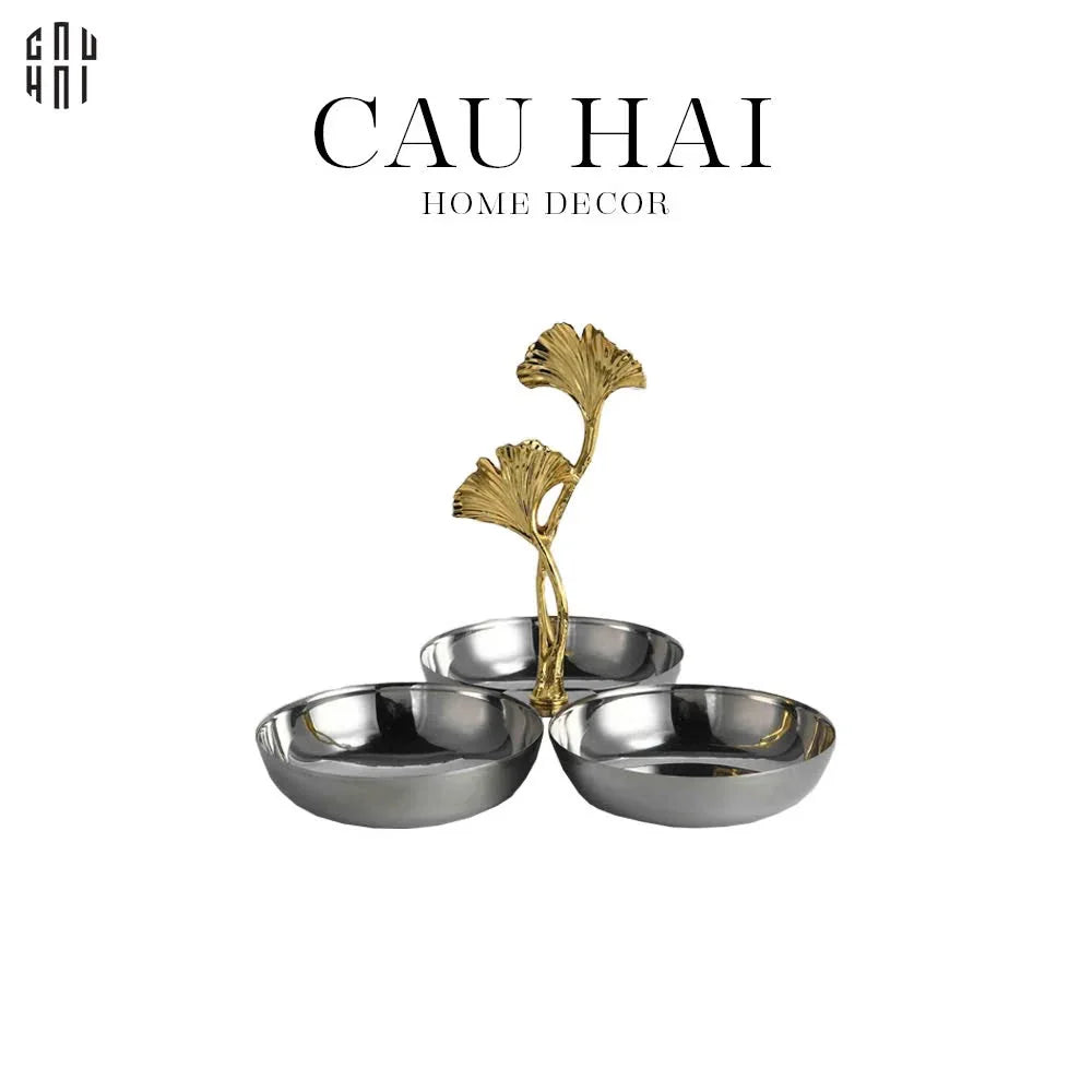 ELYSIAN - ĐĨA PLATINUM DOU GINKGO VERIDIAN-CẬU HAI HOME DECOR