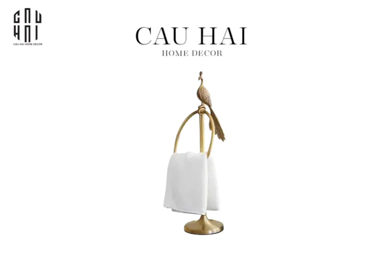 HOME COUTURE - GIÁ TREO KHĂN GOLDEN BRONZE PEAFOWL SS25