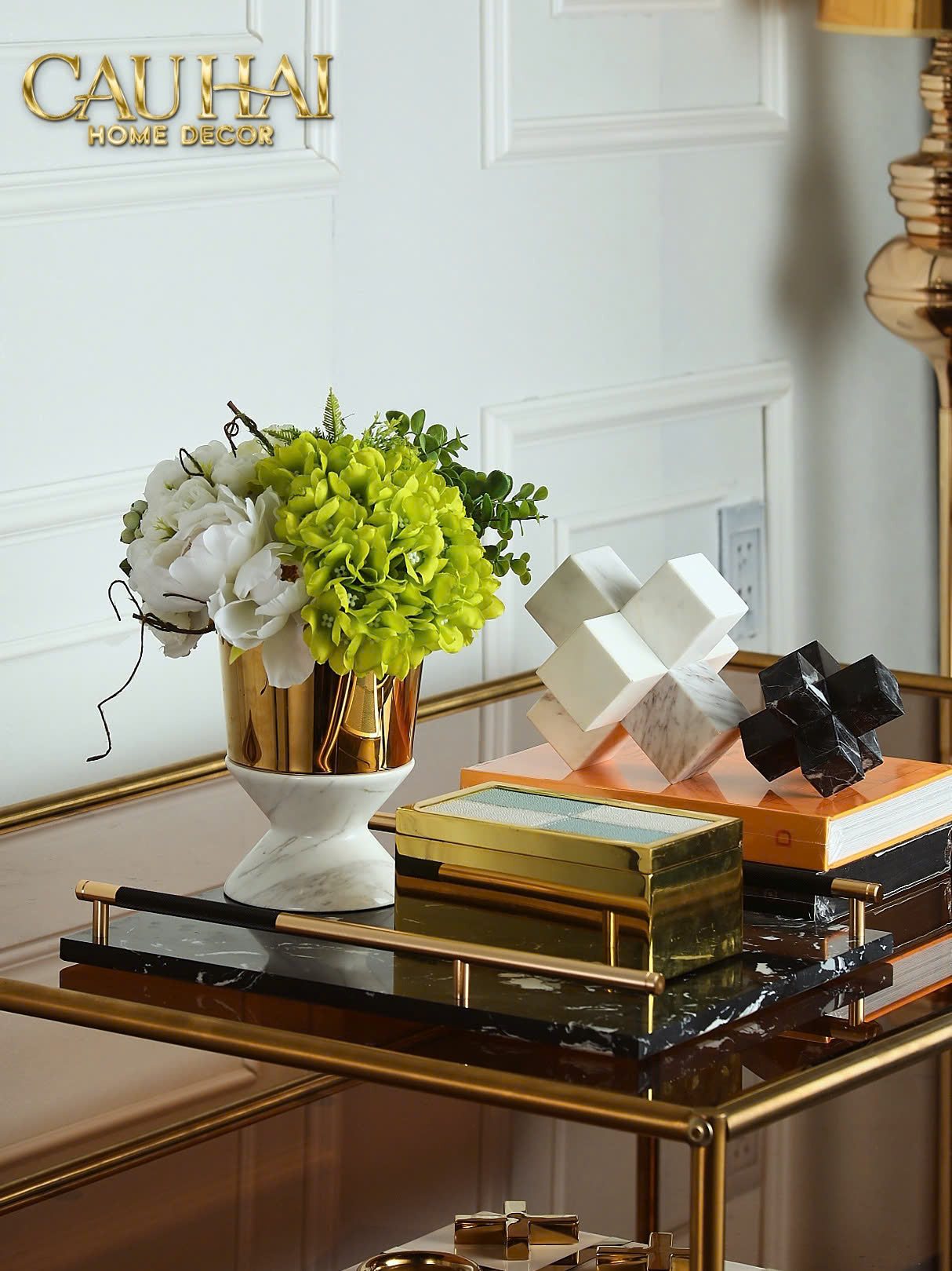 Home Couture - Golden Crown Vessel Ss25 - CẬU HAI HOME DECOR