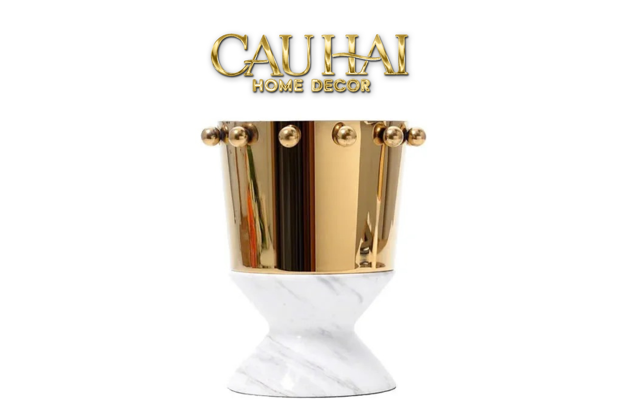 Home Couture - Golden Crown Vessel Ss25 - CẬU HAI HOME DECOR