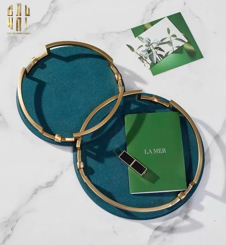 HOME COUTURE - KHAY DA TRÒN PEACOCK EMERALD