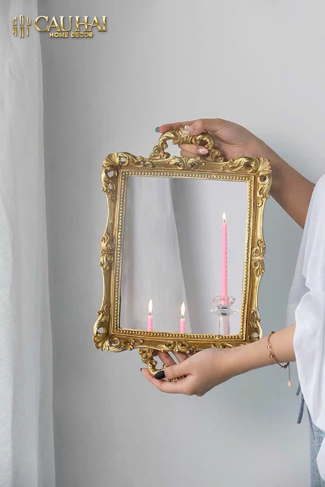 Home Couture - Khay Gương Barocco Frame Size 38 - CẬU HAI HOME DECOR