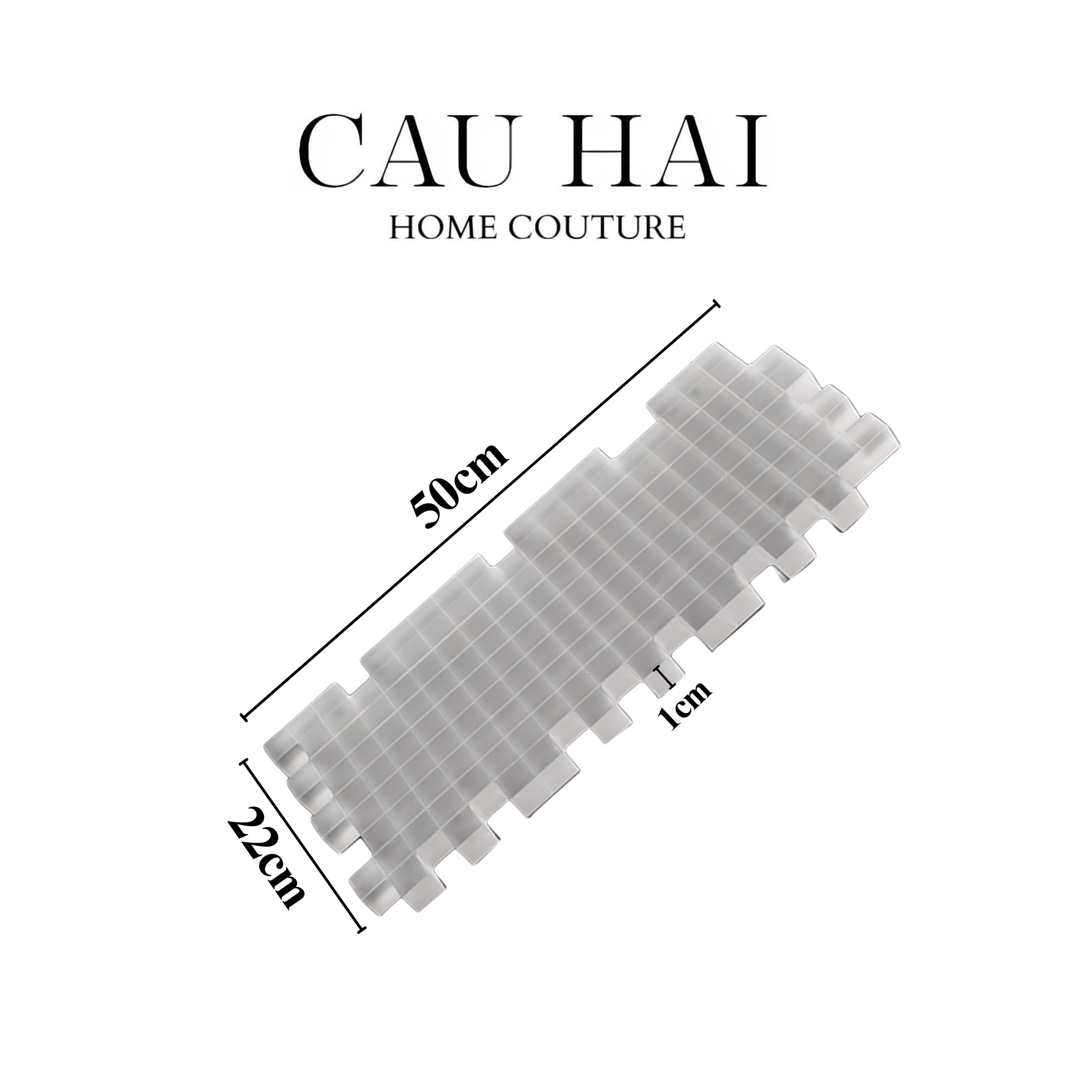 HOME COUTURE - KHAY PHA LÊ CRYSTAL GRID LUXURY D50-CẬU HAI HOME DECOR