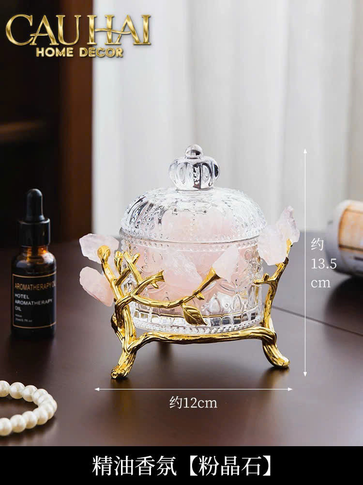 HOME COUTURE - LỌ PHA LÊ ĐÁ QUÝ JEWELRY DELIGHT - ROSE QUARTZ FW25