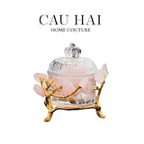 HOME COUTURE - LỌ PHA LÊ ĐÁ QUÝ JEWELRY DELIGHT - ROSE QUARTZ FW25