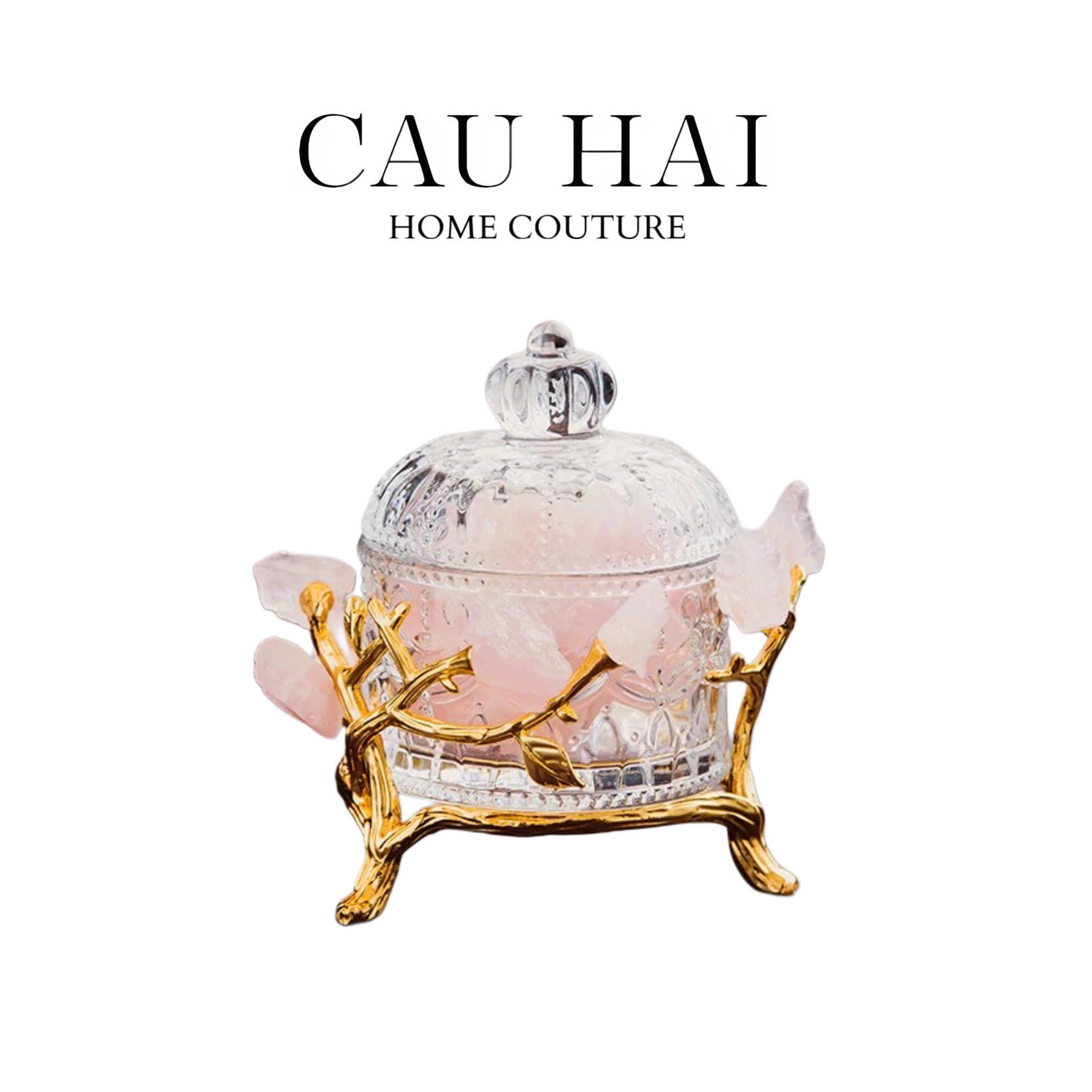 HOME COUTURE - LỌ PHA LÊ ĐÁ QUÝ JEWELRY DELIGHT - ROSE QUARTZ FW25