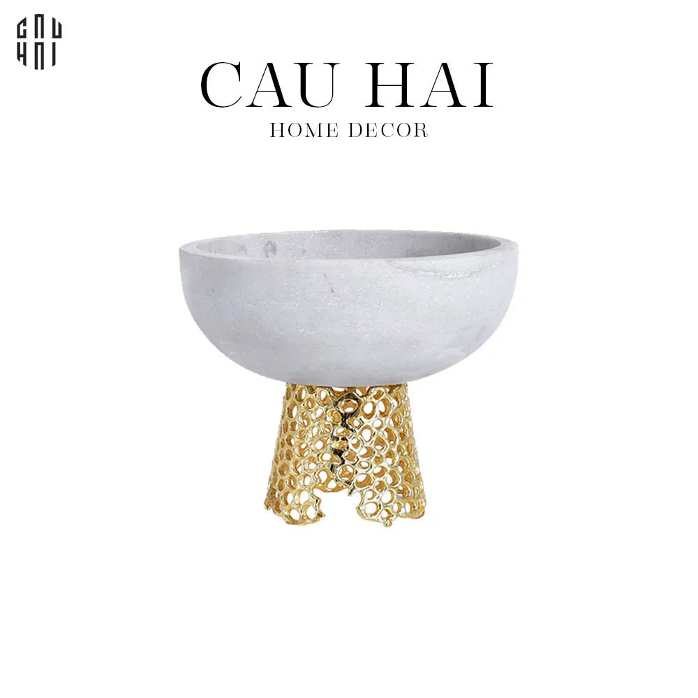 HOME COUTURE - MARBLE STONE FRUIT BOWL - ARTHUR PRIME SIZE L SS25