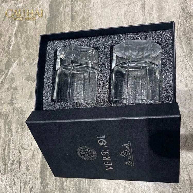 Home Couture - Set 2 Ly Pha Lê Liquor Medusa Vers Atélier - CẬU HAI HOME DECOR