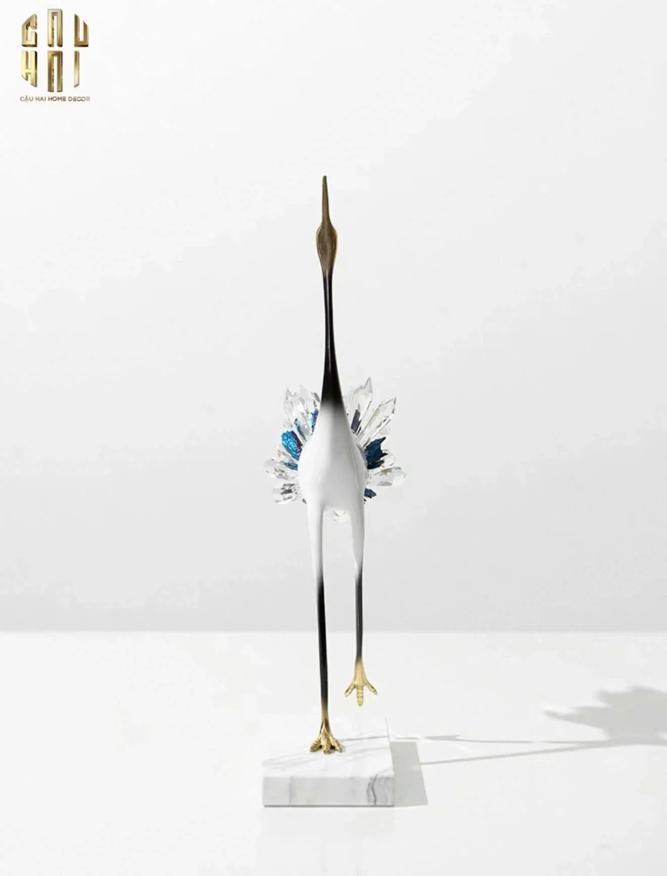 HOME COUTURE - SET 2 TƯỢNG TIÊN HẠC PHA LÊ - CELESTIAL CRYSTAL CRANES