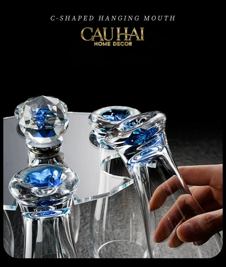 HOME COUTURE - SET 6 LY OCEANAMI & CRYSTAL STEMWARE RACK 320ML-CẬU HAI HOME DECOR