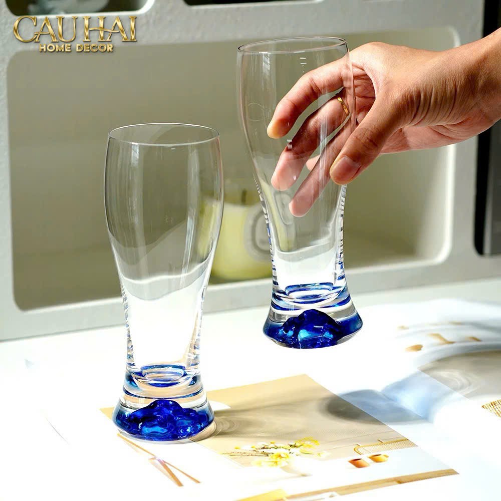 Home Couture - Set 6 Ly Oceanami & Crystal Stemware Rack 320Ml - CẬU HAI HOME DECOR