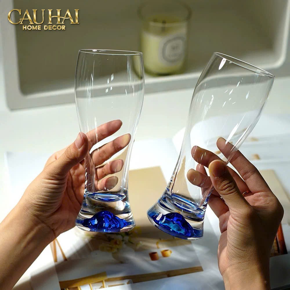 Home Couture - Set 6 Ly Oceanami & Crystal Stemware Rack 320Ml - CẬU HAI HOME DECOR