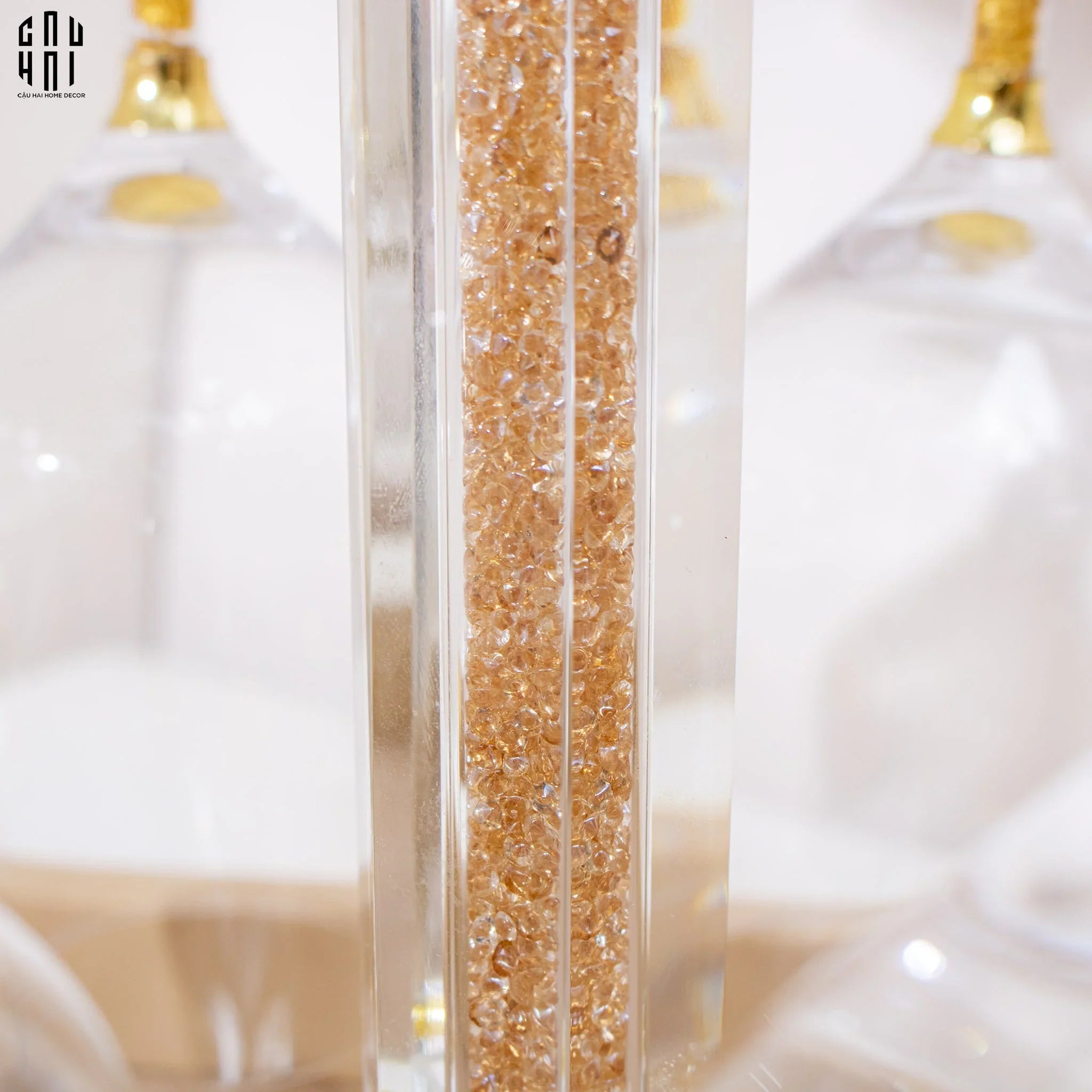 Home Couture - Set Bình Decanter Ritz - Carlton Leather Box 8 Ly 430Ml - CẬU HAI HOME DECOR