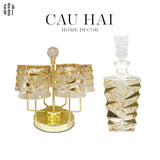 Home Couture - Set Bình Liquor Pha Lê Glorious Diamant Facetté - CẬU HAI HOME DECOR