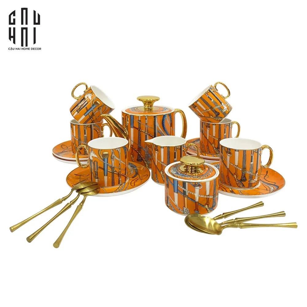 HOME COUTURE - SET BÌNH TRÀ CAO CẤP CHARLOTTE FULLBOX