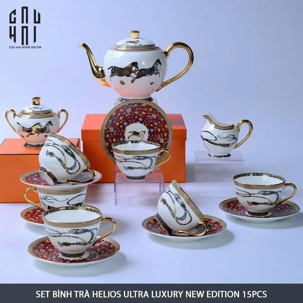 HOME COUTURE - SET BÌNH TRÀ "HÉRITAGE À BRIDE ROYALE ÉLITAIRE" 15PCS SS26