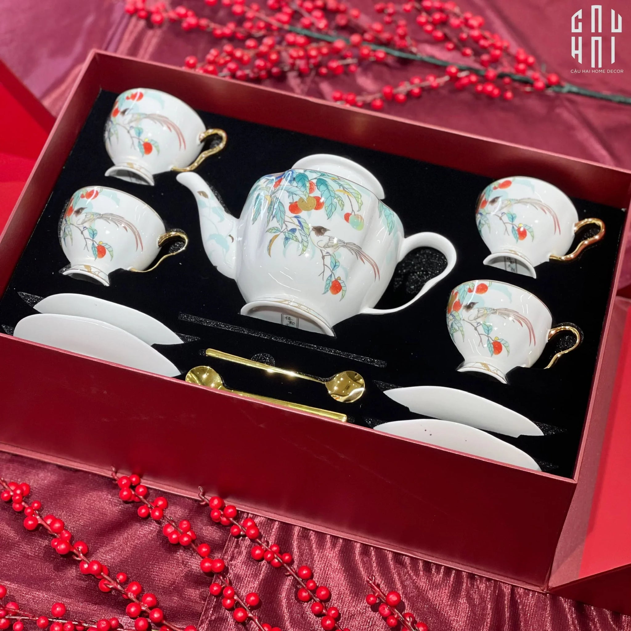 HOME COUTURE - SET BÌNH TRÀ THIÊN PHÚC 13PCS