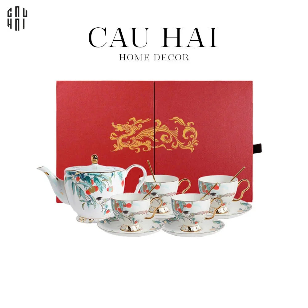 HOME COUTURE - SET BÌNH TRÀ THIÊN PHÚC 13PCS