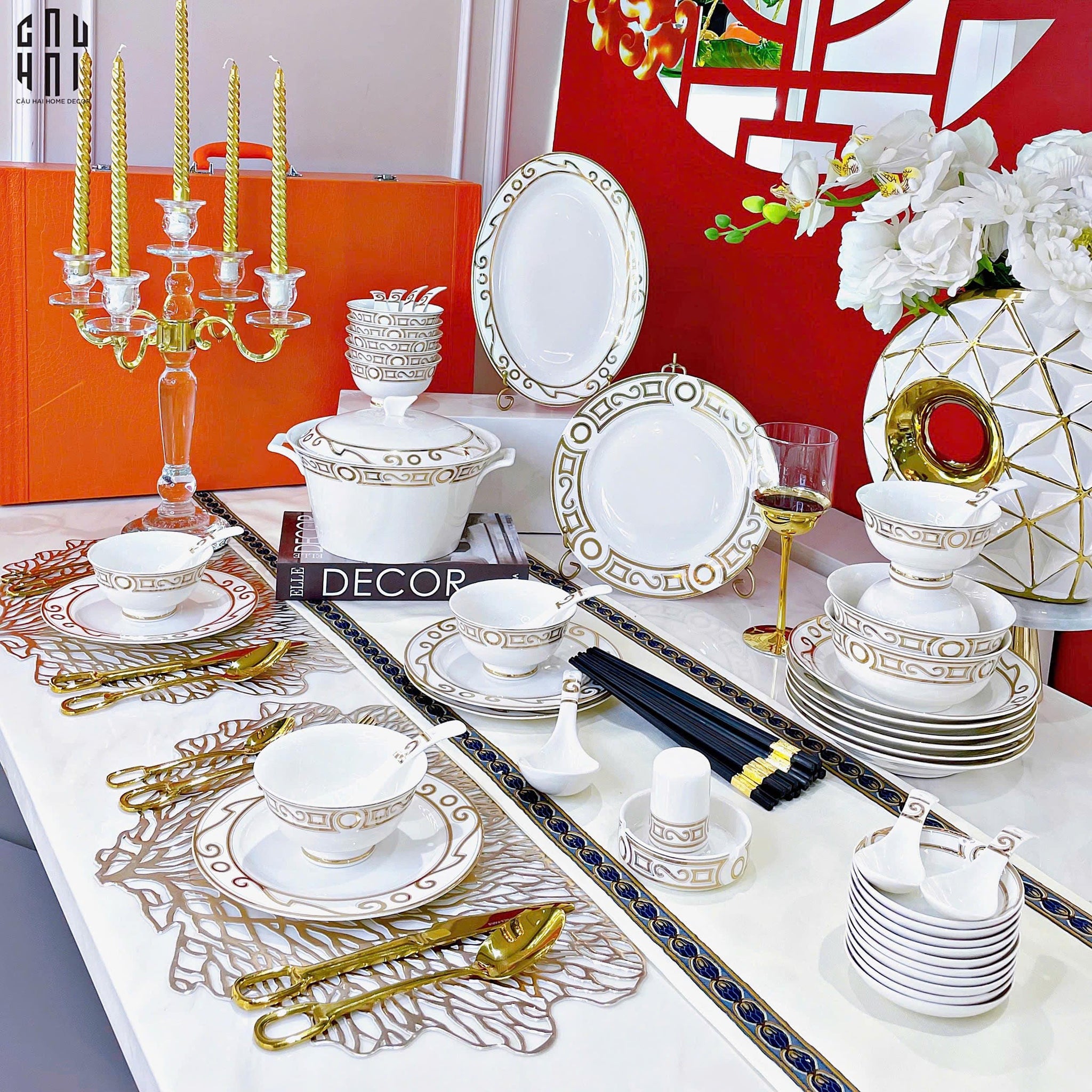 MAISON DE LUXE - SET CHÉN DĨA- ÉCLAT DE LUXUE- 48 MÓN SS25
