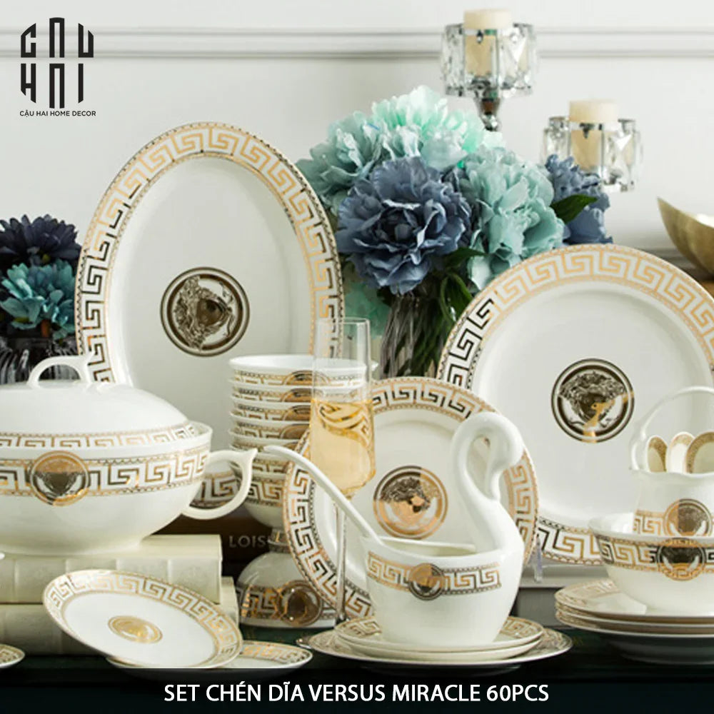 HOME COUTURE - SET CHÉN DĨA GIANNI VERS. LAVISH ROMAN 60 PCS SS25