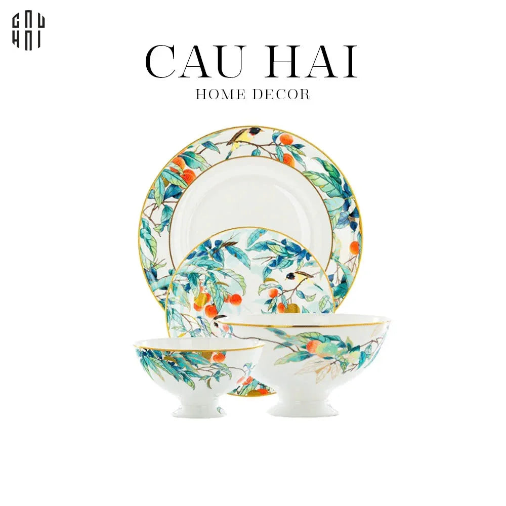 MAISON DE LUXE - SET CHÉN DĨA THANH MAI 4PCS SS25