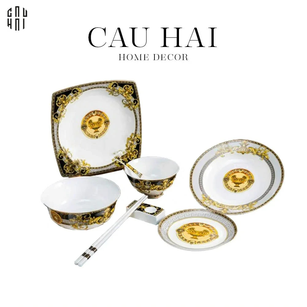 MAISON DE LUXE - SET CHÉN DĨA PALAIS DE MÉDUSE 8PCS SS25