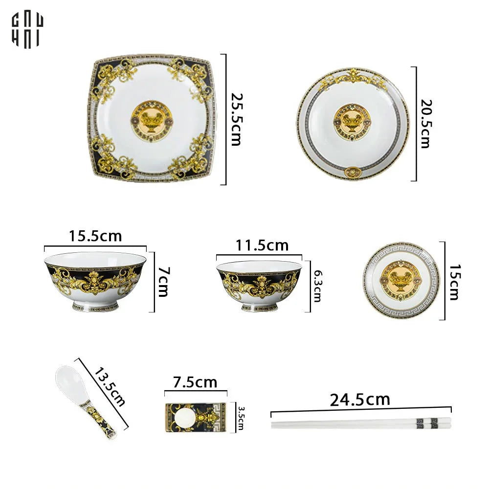 MAISON DE LUXE - SET CHÉN DĨA PALAIS DE MÉDUSE 8PCS SS25