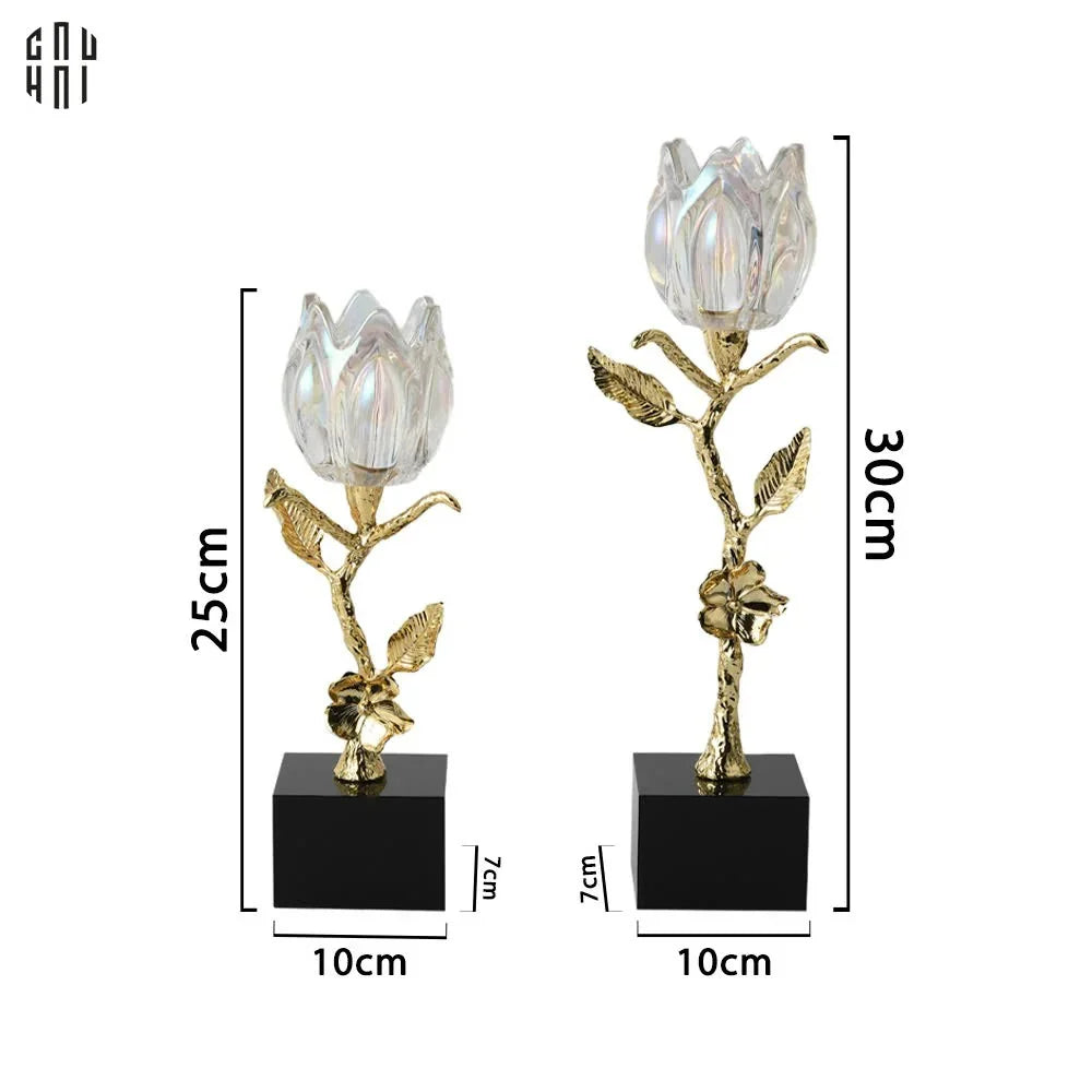 HOME COUTURE / SET ĐẾ NẾN CRYSTAL LIGHT ROSÉ SS25