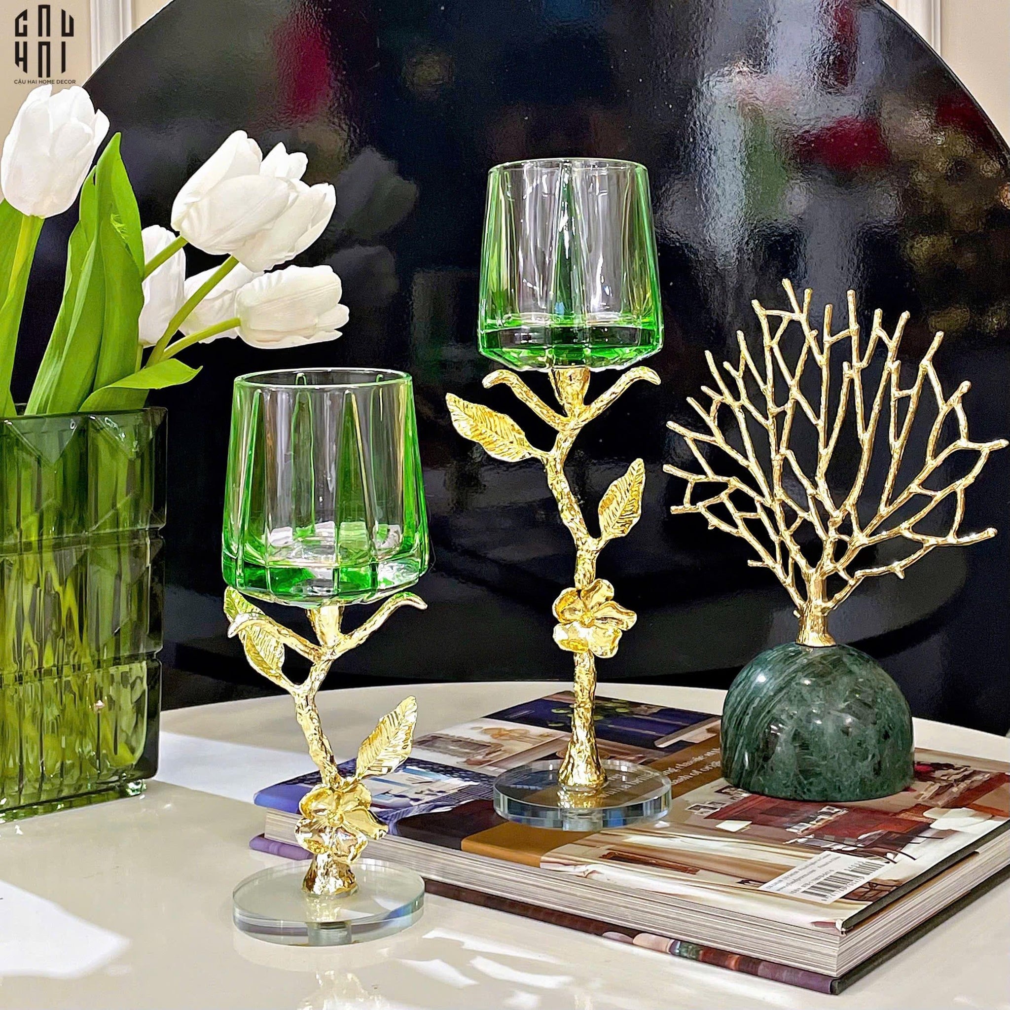 HOME COUTURE / SET ĐẾ NẾN TRANG TRÍ CRYSTAL TYRANT SS25