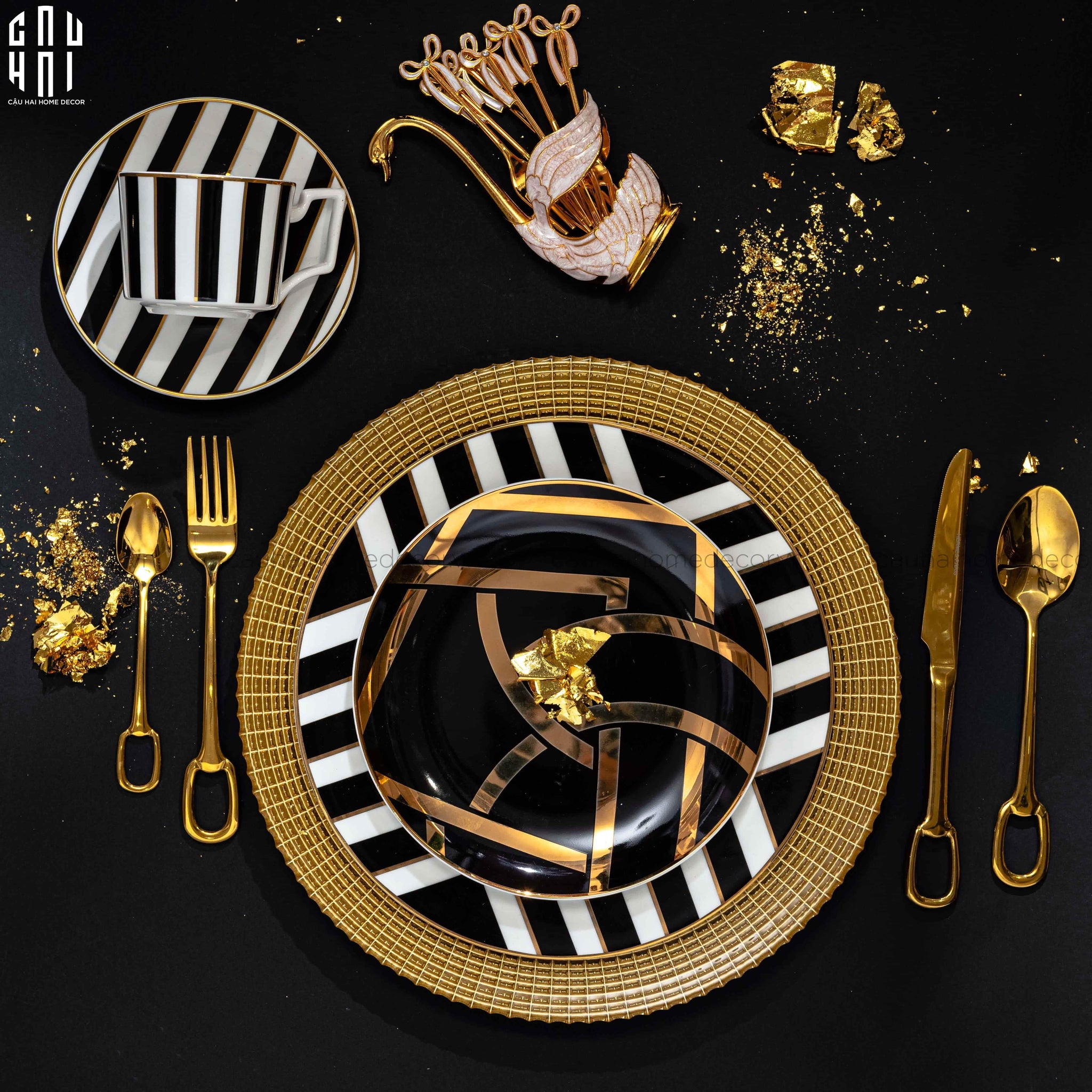 MAISON DE LUXE - SET ĐĨA ÂU - HARLEY BANQUET DINNER SET. SS25