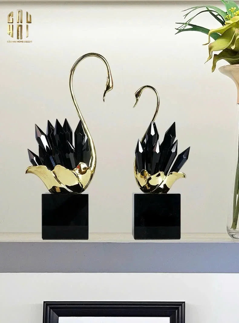 HOME COUTURE - SET TƯỢNG THIÊN NGA BLACK CRYSTAL H24/29