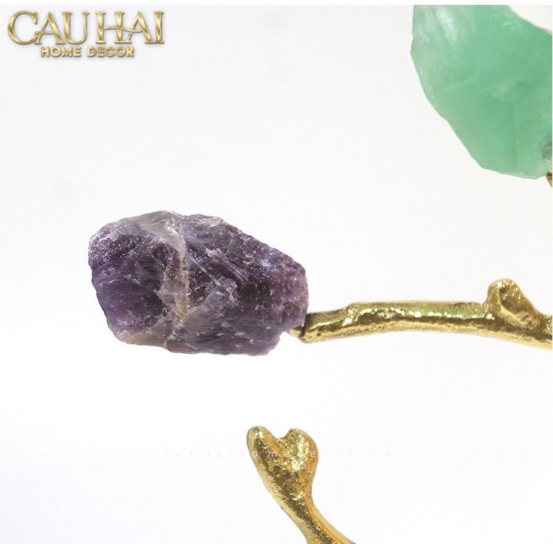 Home Couture - Tượng Đồng Nhánh Cây Onyx Arbre D'Or Aurum H26 - CẬU HAI HOME DECOR