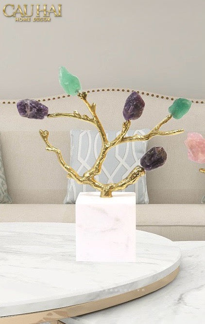 Home Couture - Tượng Đồng Nhánh Cây Onyx Arbre D'Or Aurum H26 - CẬU HAI HOME DECOR