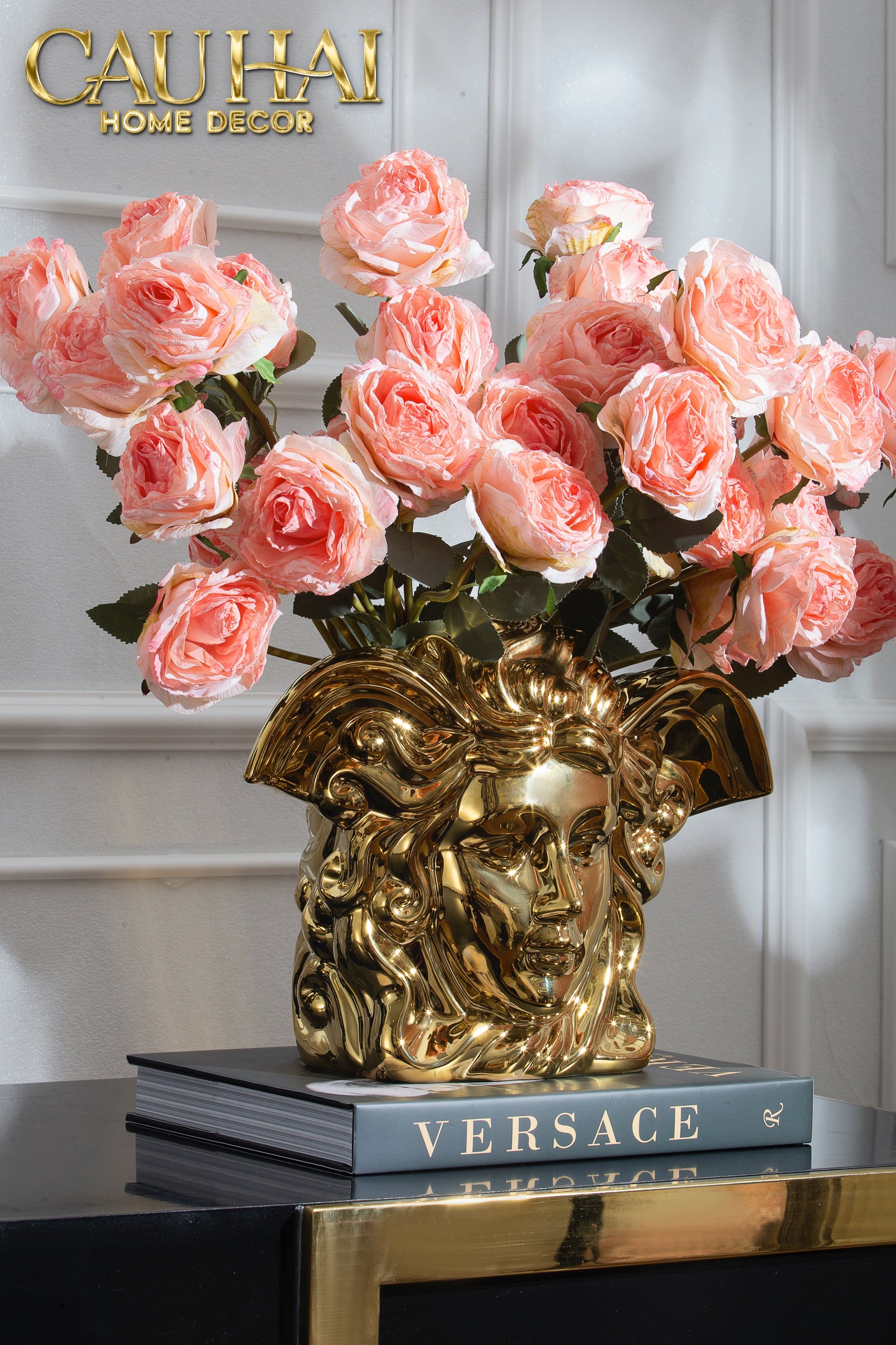 Home Couture - Tượng Gilded Medusa - A Fusion Of Fascination - CẬU HAI HOME DECOR