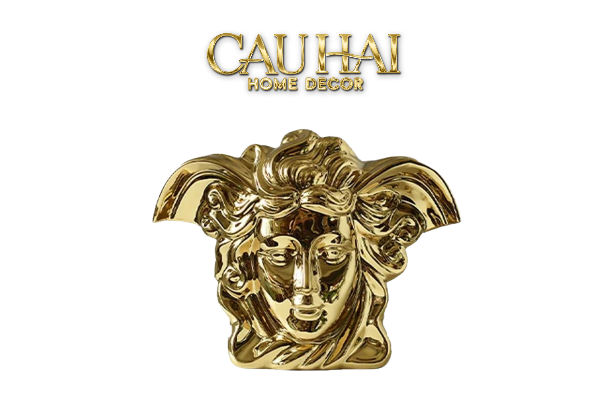 Home Couture - Tượng Gilded Medusa - A Fusion Of Fascination - CẬU HAI HOME DECOR