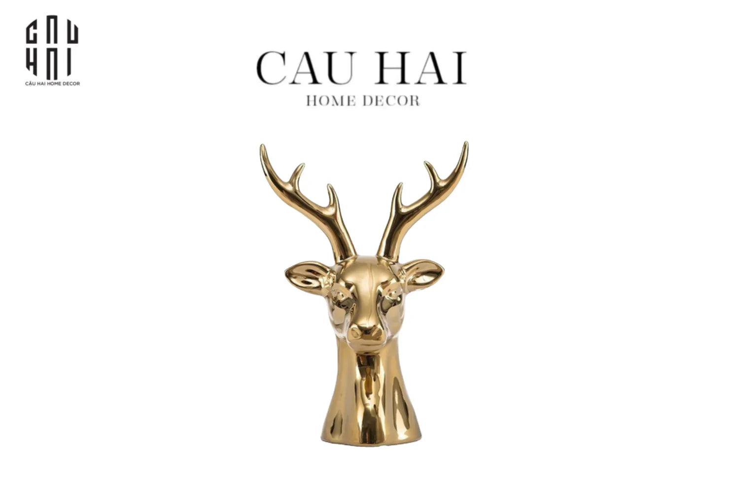 HOME COUTURE - TƯỢNG GILDED REINDEER FW25-CẬU HAI HOME DECOR