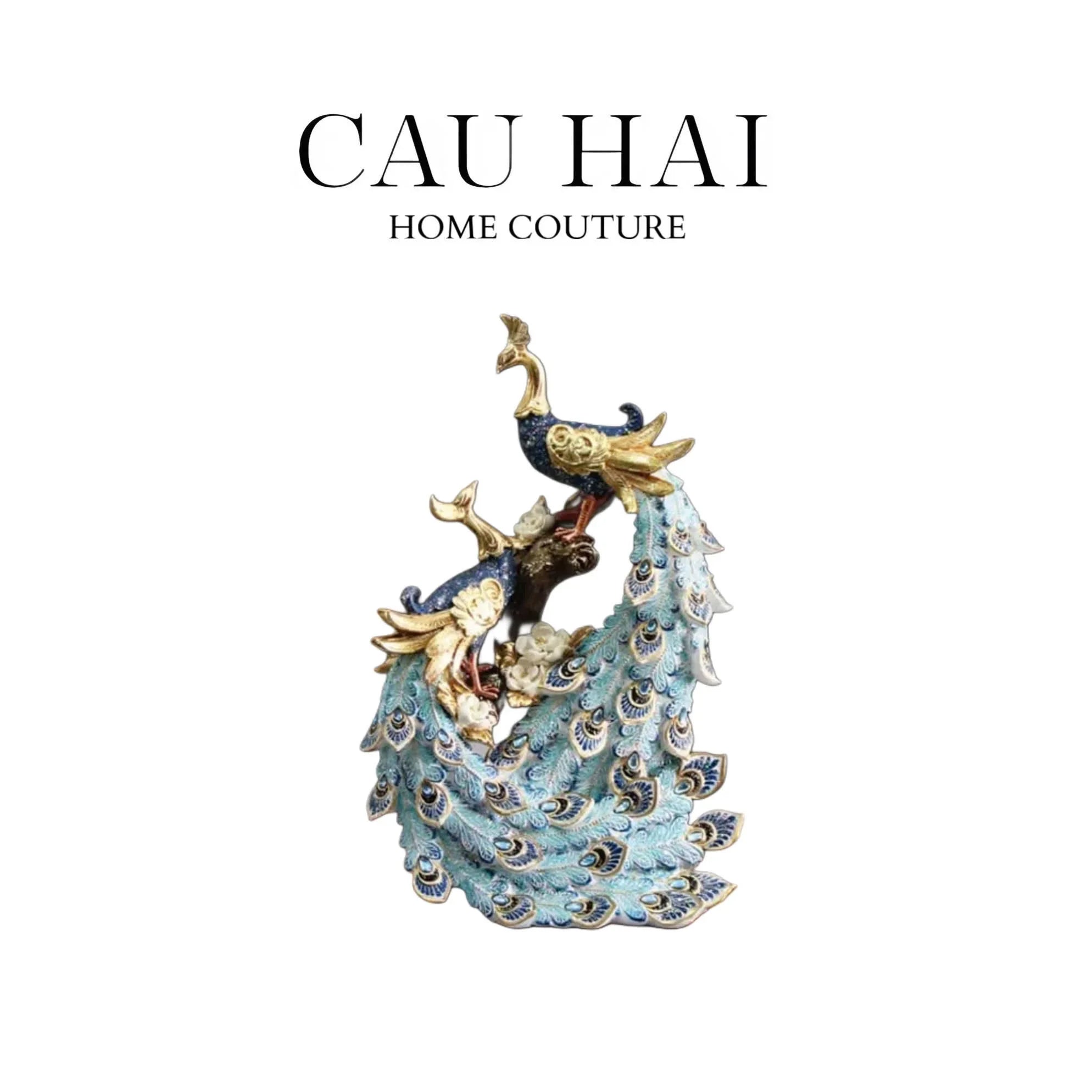 HOME COUTURE - TƯỢNG KHỔNG TƯỚC "LE PAON ROYAL - DANSE DES PAONS-CẬU HAI HOME DECOR