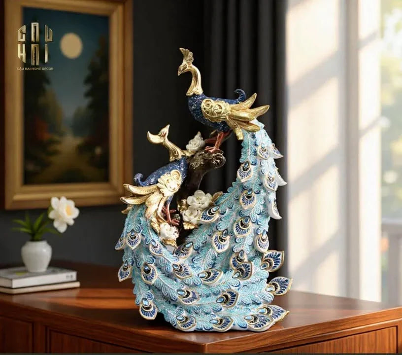 HOME COUTURE - TƯỢNG KHỔNG TƯỚC "LE PAON ROYAL - DANSE DES PAONS-CẬU HAI HOME DECOR