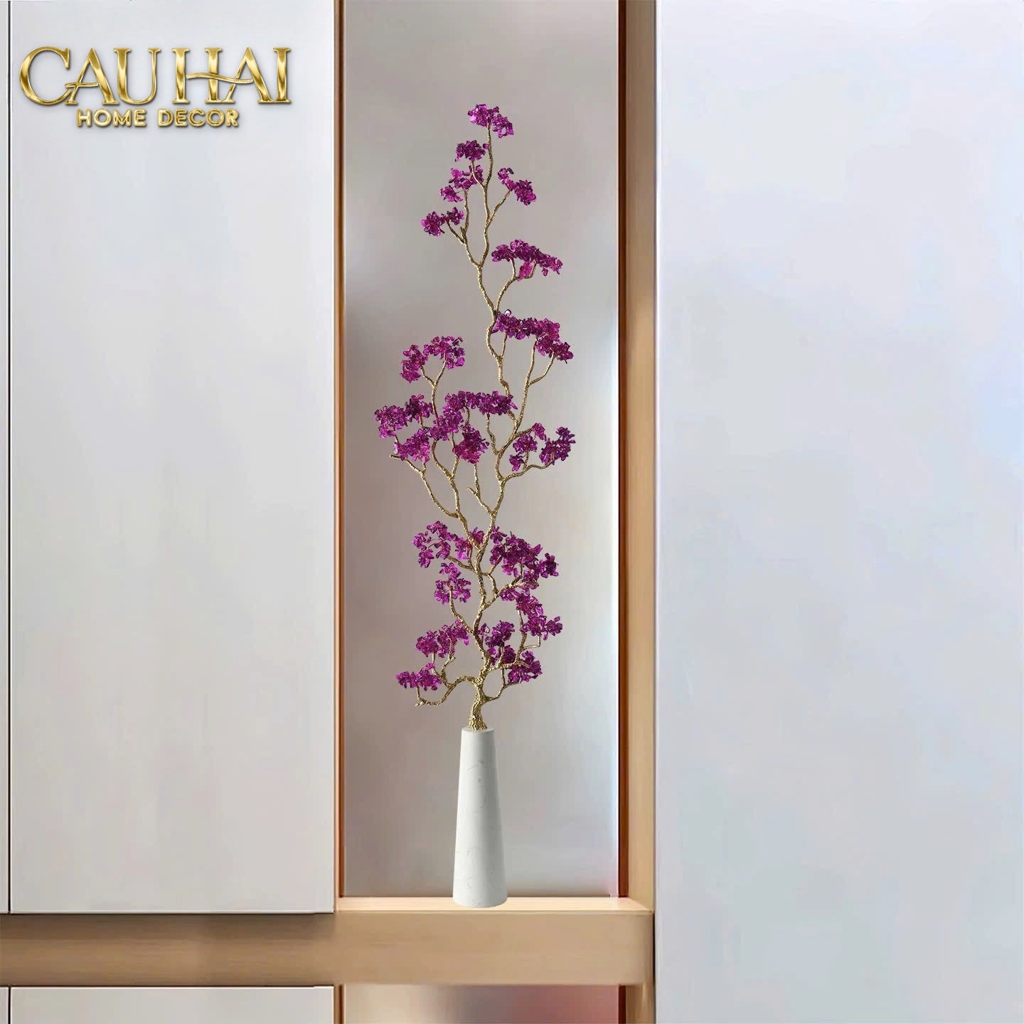 Home Couture - Tượng Lúa Mì Brasson Épi Doré Améthyste Première Galerie - CẬU HAI HOME DECOR