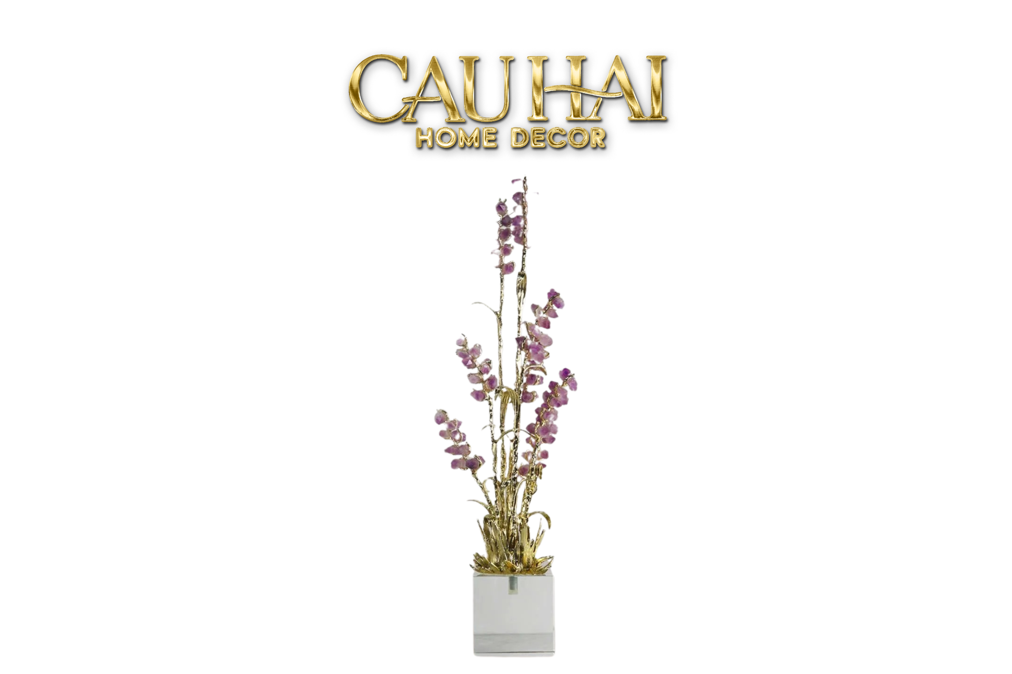 Home Couture - Tượng Lúa Mì Brasson Épi Doré Améthyste Première Galerie - CẬU HAI HOME DECOR