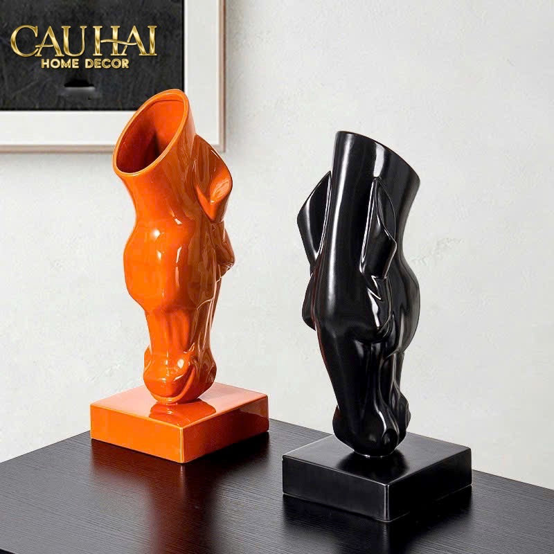 Home Couture - Tượng Ngựa Bình Hoa Tête De Cheval Savoir Atélier Vessel H49 - CẬU HAI HOME DECOR