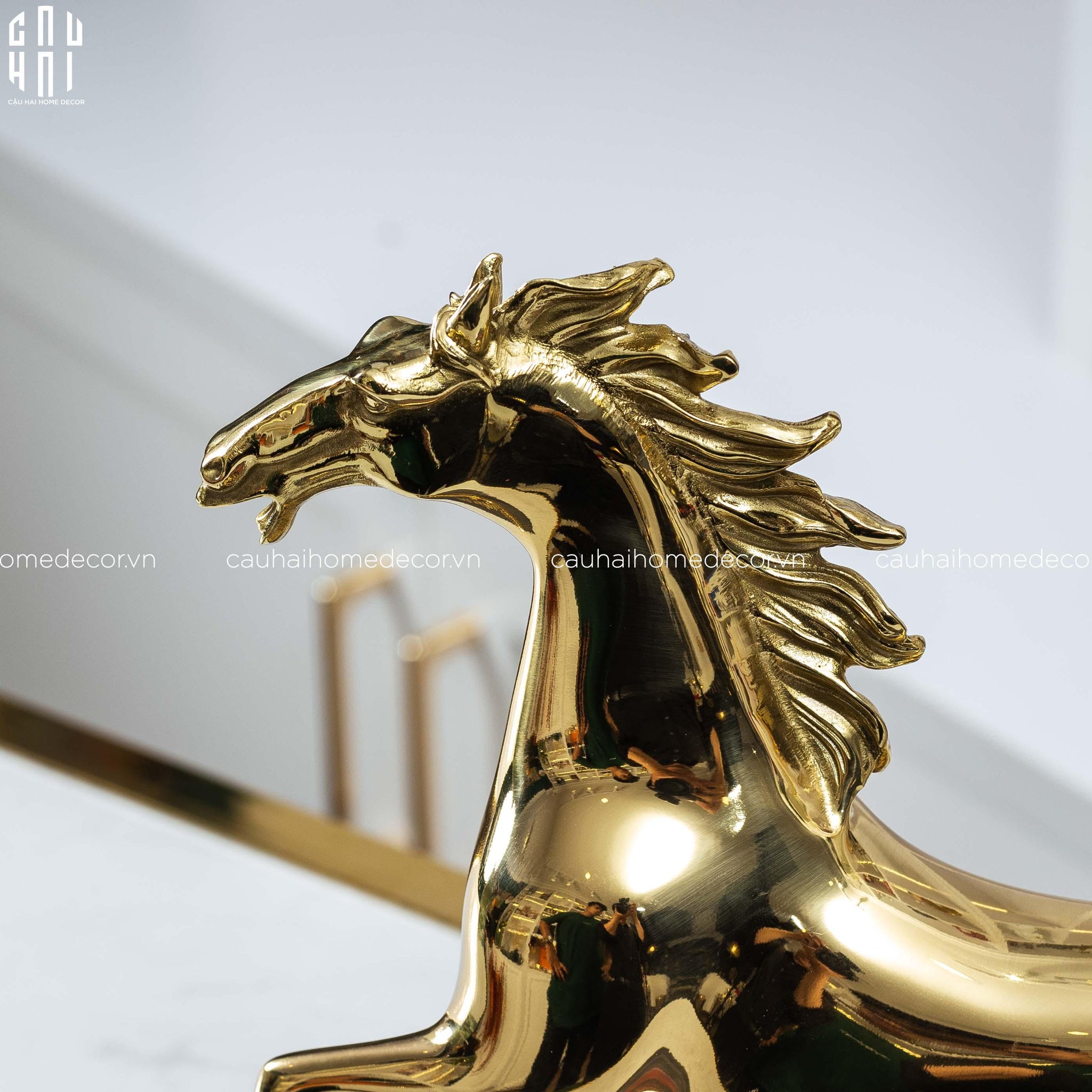 Home Couture - Tượng Ngựa Brasson Cheval De Fortune Première H24 Up - CẬU HAI HOME DECOR