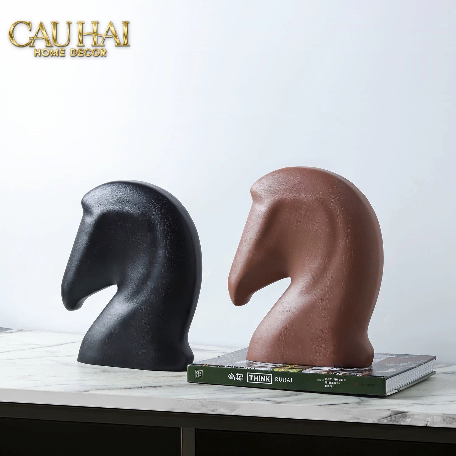 Home Couture - Tượng Ngựa Chặn Giấy Brun Cheval De Papier Paperweight - CẬU HAI HOME DECOR