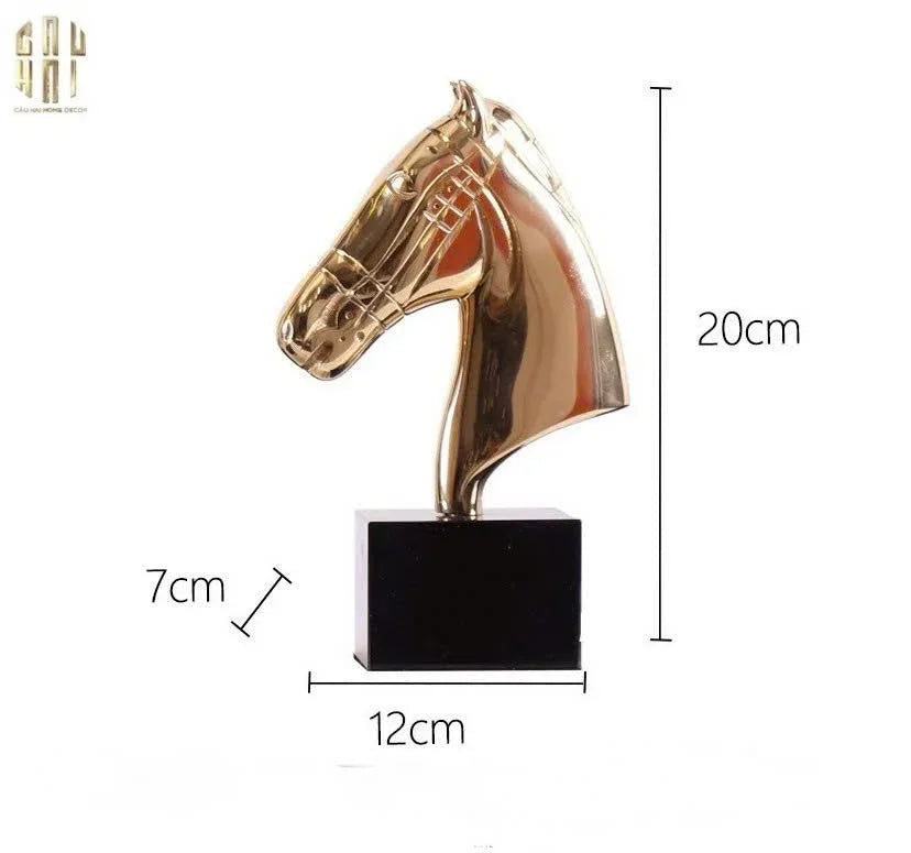 HOME COUTURE - TƯỢNG NGỰA GILDED TROY FW25-CẬU HAI HOME DECOR