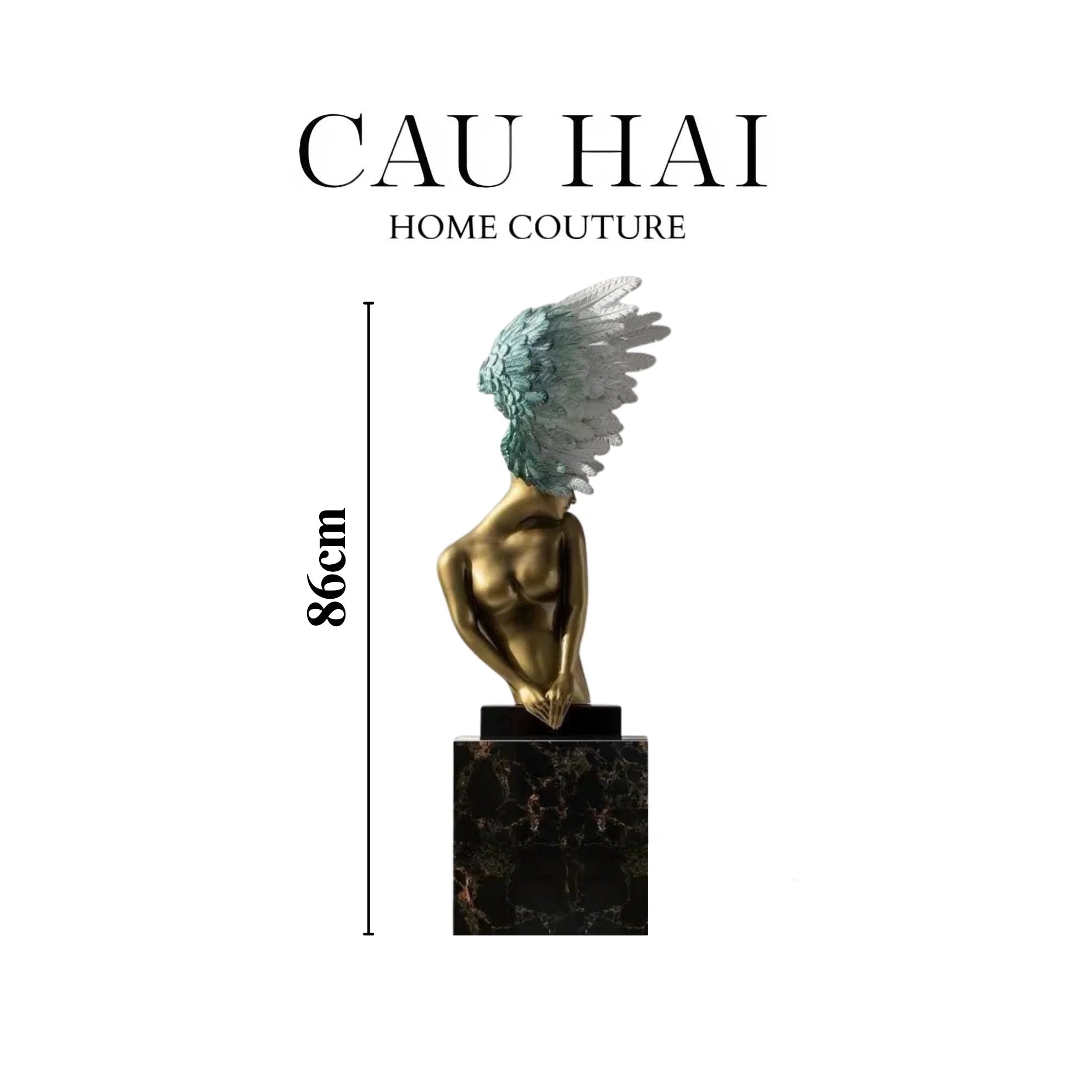 HOME COUTURE - TƯỢNG THIÊN THẦN SERAPHIC SILENCE ANGEL H86
