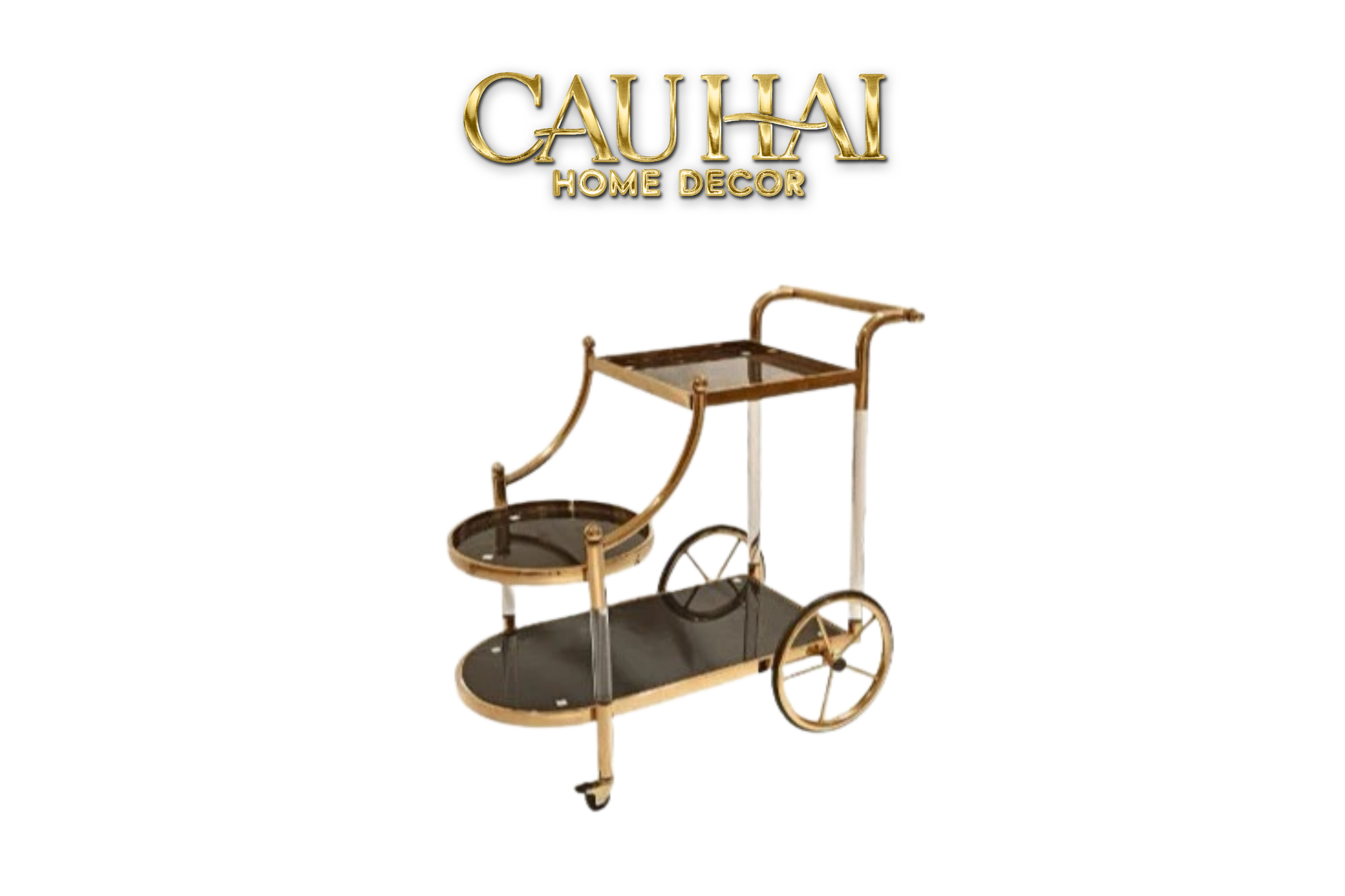 Home Couture - Xe Quầy Bar Grand Marquis Lusso Bar Trolley - CẬU HAI HOME DECOR