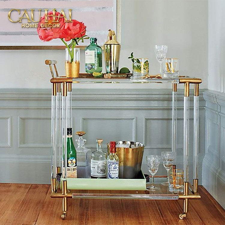 Home Couture - Xe Quầy Bar Lucent Royal Trolley - CẬU HAI HOME DECOR