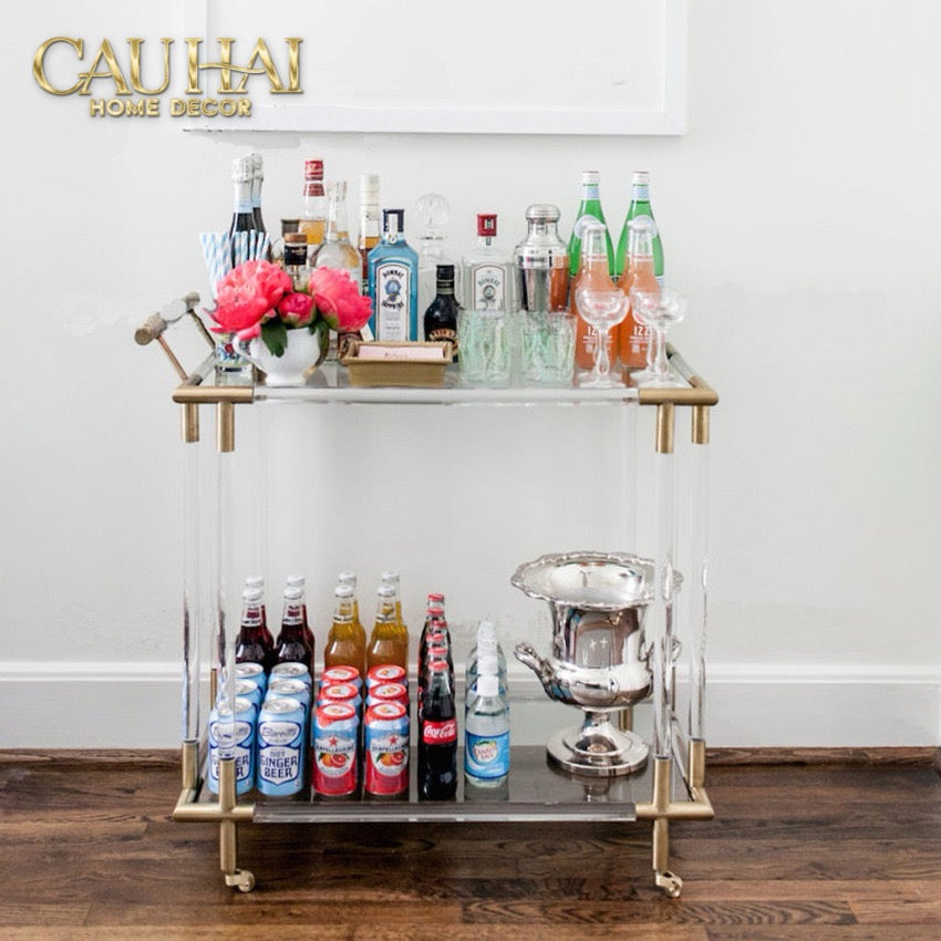 Home Couture - Xe Quầy Bar Lucent Royal Trolley - CẬU HAI HOME DECOR