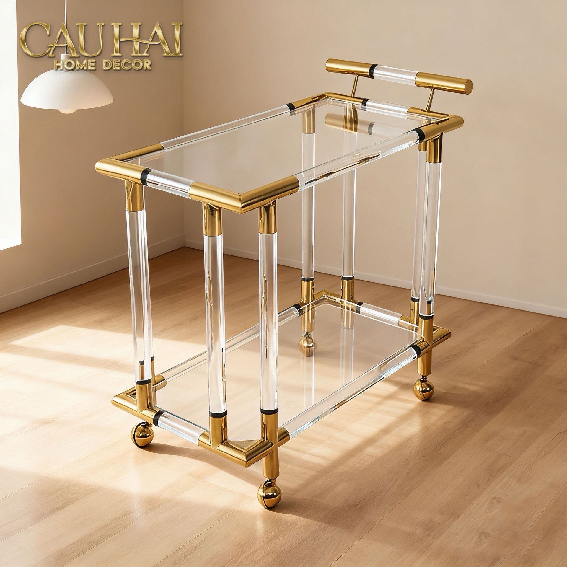 Home Couture - Xe Quầy Bar Lucent Royal Trolley - CẬU HAI HOME DECOR