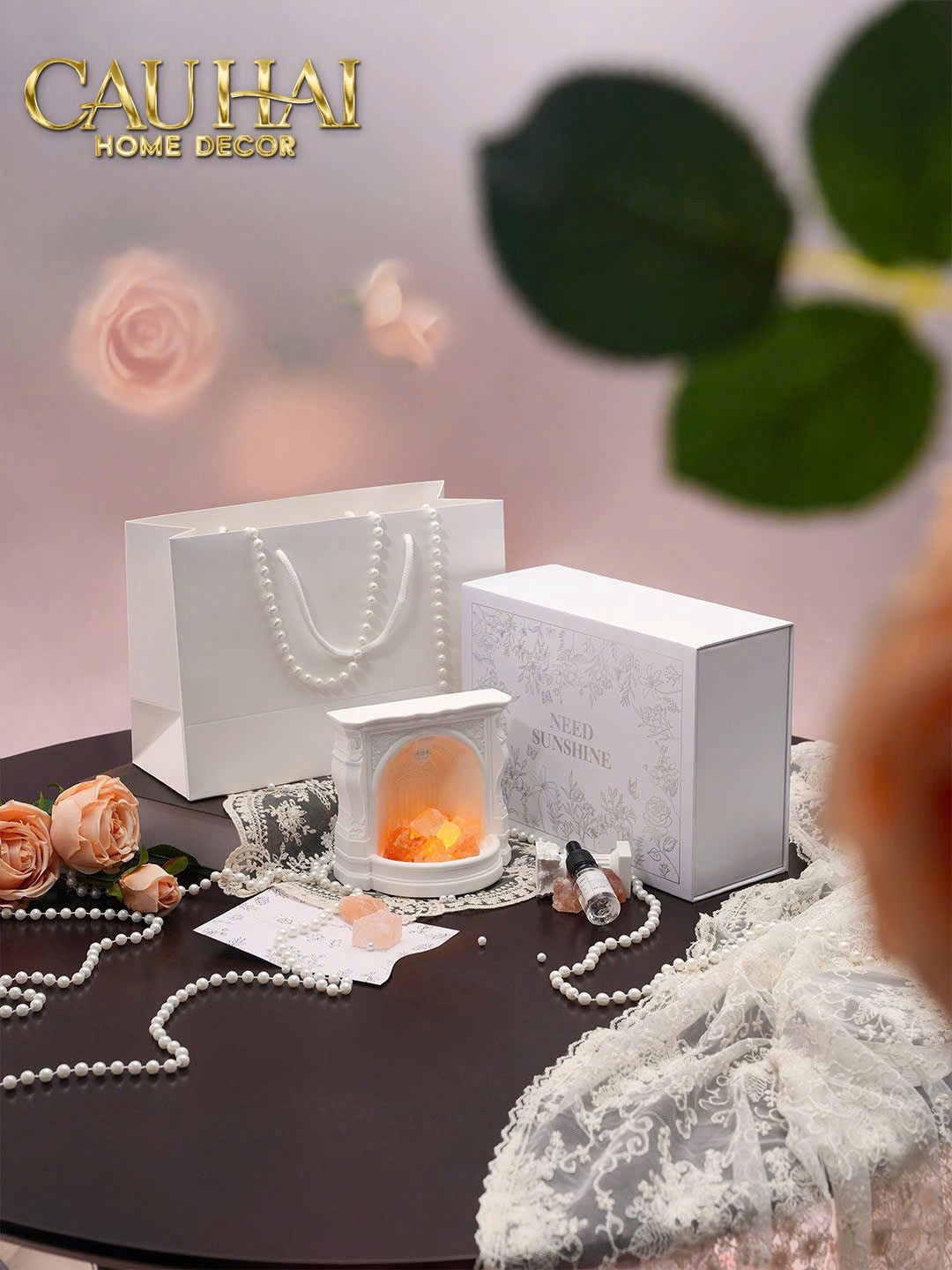 Home Fragrance - Gift Set Đèn Tinh Dầu Artermis Éternal Flame - CẬU HAI HOME DECOR